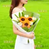 Presente de Dia dos Namorados, Dia das Mães para Mãe, Namorada, Melhor Amiga: Buquê de Flores de Vareta Torcida, Produto Acabado, Lírios Artificiais, Girassóis