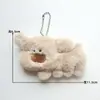 Boneca de Pelúcia Criativa de Cachorro de Desenho Animado Enfeites Pendurados Fofos para Casal Chaveiro para Mochila Escolar de Estudante Boneca Presente