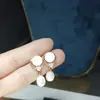 Joyería de Perlas Genuinas Naturales de Color Claro S925 Pendientes Chapados en Oro de 18K Joyería de Perlas Zhuji Venta al por Mayor