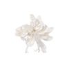 Colgante de borla de pétalo nacarado estilo francés para DIY, horquilla tejida a mano con cuentas, accesorios para el cabello, pendientes, material, venta al por mayor