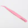 Atacado do Fabricante Curvador de Cílios de Aço Inoxidável para Extensões de Cílios, Pinça de Cílios Curva Pontiaguda DIY Feita à Mão