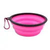 Tazón plegable de silicona para perro mascota, tazón portátil para beber al aire libre, suministros de viaje para beber al aire libre, tazón de comida para perros