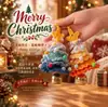 Nuevos Adornos Navideños de Peluche, Pequeños Adornos Navideños de Hilo Tejido para Árbol de Navidad, Colgantes de Campana de Coche para Decoración Navideña