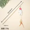 Palo Juguete para Gatos de Madera Natural con Diseño de Juguete de Tela de Dibujos Animados, Elástico y Resistente a Mordidas, Juguete Interactivo para Gatos para Aliviar el Aburrimiento, Suministros para Mascotas