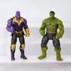 Vengadores Héroe Iron Man Spider-Man Hulk Thanos Articulaciones Móviles Adorno Modelo de Mano Juguete