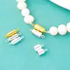Plata de Ley S925 Hebilla Magnética Larga Hebilla Cápsula Hebilla de Ventosa Hebilla de Acabado para Joyería Accesorios para Pulseras y Collares DIY