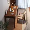 Escritorio Nórdico de Madera Maciza Pequeño Apartamento Mesa de Estudio para el Hogar Escritorio de Escritura para Estudiantes Escritorio de Oficina para Dormitorio Escritorio de Computadora para Habitación