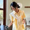 2025 Nuevo Chal Pequeño de Punto Hueco Color Sólido Coreano para Mujer Nudo Exterior Lavadora Moda Primavera y Verano Lavadora Cálida