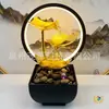 Venda Direta de Fábrica Decoração de Casa Nórdica de Luxo Leve Arte em Ferro Ornamento de Fluxo de Água Umidificador Decoração de Mesa Escritório Atacado