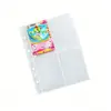 Páginas de Reposição para Álbum de Cartões A5, Armazenamento Transparente com 4 Compartimentos para Cartões de Fãs, Polaroids, Cartas de Jogo, Fornecimento Direto em Estoque