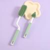 Escova de mamadeira de silicone giratória 360 graus, escova de bico de qualidade alimentar, conjunto de escovas para mamadeira de bebê, escova de limpeza macia