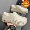 Verão 2026 Novo Comércio Exterior Tamanho Grande Casual Simples Sapatos de Chef Sapatos de Trabalho Botas de Chuva Masculinas Fabricante Atacado em Estoque