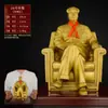 Adorno de Estatua de Bronce del Abuelo Mao para Hogar, Oficina, Sala de Estar, Decoración de Coche del Presidente Mao, Accesorios de Interior para Coche
