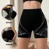 Shorts Esportivos Color Block Listrados de Cintura Alta Levanta Bumbum para Mulheres, Controle de Barriga Sem Costura para Corrida, Fitness e Yoga, Estoque Transfronteiriço
