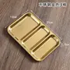 Plato Retro para Barbacoa de Acero Inoxidable 304 con Compartimentos, Plato para Snacks, Plato Especial para Restaurantes de Barbacoa, Plato para Condimentos, Plato Todo en Uno para Salsas