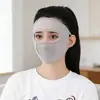 Careta Facial Completa para Protección Solar para Mujeres con Buen Aspecto, Protección UV de Verano, Seda de Hielo, Ligera, Transpirable, Máscara de Protección para Ojos