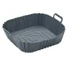 Tapete de silicona multiusos para hornear, resistente al horno, fácil de limpiar, resistente al aceite, bandeja de silicona para freidora de aire