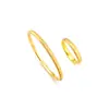 Anillo Pulsera de Gato Kt Completo Cepillado CNC Chapado en Oro, Anillo Pulsera Lindo de Gatito Sencillo Juguetón y Finamente Elaborado para Mujeres