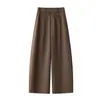 Pantalones anchos de pierna ancha para mujer de moda, nueva colección otoño 2026, pantalones rectos fluidos de corte banana