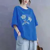 Camiseta de Manga Corta para Mujer con Excedente de Stock de Comercio Exterior Transfronterizo, Top Holgado de Media Manga para Mujer Talla Grande, Camiseta Base