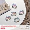 Decorações de Nail Art de Cristal de Alta Qualidade, Strass Transparentes Grandes em Formato de Ovo de Pombo, Pontiagudos na Parte de Trás, Strass Grandes Multicortados Super Brilhantes Tradicionais para Unhas