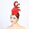 Flor de Cabeza de Xishuangbanna Nuevo Estilo Étnico Performance Étnico Venta al por Mayor Escenario de Danza Clásica Performance de Baile Mujeres Modernas