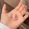 Nuevos Pendientes de Moda Simples Irregulares de Gotas de Aceite Color Dopamina Tipo C Pin de Plata 925 Pendientes de Alta Gama con Sentido de Lujo
