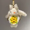  Coelho Lop Branco Leitoso de Nicho de Alto Valor DIY Feito à Mão Presente Original para Meninas Coelho Fofo Comemorativo Pelúcia Ins