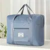 Elegante Bolsa de Equipaje de Sarga, Bolsa de Viaje de Gran Capacidad, Bolsa para Guardar Ropa de Corta Distancia, Bolsa de Gimnasio Portátil de Mano, Bolsa de Maternidad