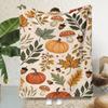 Manta de Franela Exclusiva Transfronteriza Manta Impresa Digitalmente 3D Funda para Sofá Manta Cuadrada de Calabaza Personalizable con Fotos Inicio con un Clic