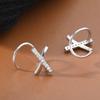 Aretes de alta calidad para mujer, aretes de plata esterlina 2021, aretes de diseño nicho de moda simple y estilo frío