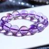 Cuentas sueltas de amatista boliviana auténticas y naturales, cuentas de cristal hechas a mano, accesorios de joyería, pulsera