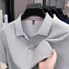 2026 Verão Novo Estilo Não Amassa Masculina Gola Lapela Respirável Fashionável Casual Versátil Manga Curta Camiseta Camisa Polo