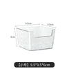 Caja de Almacenamiento de Notas de Escritorio Transparente Simple Plástico Acrílico Sin Imprimir Impermeable Caja de Almacenamiento Caja para Acabado de Escritorio