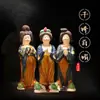 Cerâmica Tang Sancai Ornamento de Servente Caixa de Presente Mascote Abertura de Casa Sala de Estar Escritório Acessórios para Casa