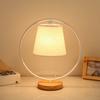 Lámpara de mesa nórdica para dormitorio, mesita de noche, moderna, minimalista, creativa, cálida, retro, china, para hotel, sala de estar, lámpara de mesa con atenuación