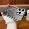 Mariposa Brillante de Ondas de Agua Adecuada para Funda de Teléfono Móvil Apple 17Promax Iphone16Pro Transparente Gama Alta 15