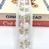 Vendas Diretas de Fábrica Fio de Organza Lantejoulas Bordado Pesado com Pérolas Roupas Renda Vestido Vestido de Casamento Decoração Acessórios