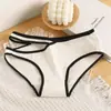 Diseño de Cintura Pequeña Ropa Interior Transpirable para Mujer Ropa Interior Deportiva Cómoda para Mujer Verano para Niñas Delgada Sexy Nuevo Estilo