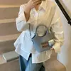 Bolsa de Mão Estilo Coreano Tendência Balde Feminina Nova Coleção Primavera 2025 Estilo Simples Moda Bolsa de Ombro Bolsa Transversal Bolsa Feminina de Alto Padrão