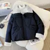 Outono e Inverno de 2025 Estilo Coreano Roupas de Algodão Soltas com Capuz Roupas Pão Novas Roupas de Algodão Jaquetas de Algodão de Inverno