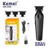 Máquina de Cortar Cabelo Elétrica Kemei para Uso em Salão Km-Pg2299 Aparador de Cabelo Máquina de Cortar Cabelo Transfronteiriça Recarregável Máquina de Cortar Cabelo para Desenho na Cabeça com Óleo