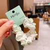 Tecido Floral de Primavera Laço de Cabelo Menina Fresca Rabo de Cavalo Renda Doce Versátil Scrunchie Corda para Coque