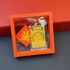 Oito Santos Padroeiros Pingente Folha de Ouro Doze Signos Benmingfo Adesivo para Celular Chaveiro Corrente para Celular Pingente de Pequeno Presente