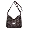 2026 Nova Bolsa Feminina Impermeável de Tecido Oxford Grande Capacidade Estampada Bolsa para Mãe de Mulher de Meia-Idade Multi-Compartimentos