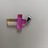 Pingente de Cruz de Pedra Natural, Joias de Cristal Multicoloridas, Acessórios para Miçangas Artesanais DIY, Acessórios de Colar Modernos e Versáteis