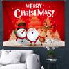 Tapiz navideño de estilo nórdico con elementos navideños, impresión creativa, fondo para habitación interior, venta al por mayor