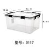 Caja de almacenamiento de ropa extragrande de plástico de grado alimenticio, sellada, a prueba de humedad, transparente, para cocina, cuencos y palillos para el hogar.