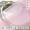 Tejido de gasa de organza encriptada verde gasa suave retazos de tela para manualidades Hanfu ceremonia de boda fondo de escenario fotografía tela suave