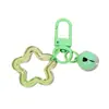 Estrella de Cinco Puntas Calada en Acrílico Hebilla de Puerta Colorida Llavero Colgante Fresco Pequeño Accesorios para Bolsos DIY Pequeños Regalos